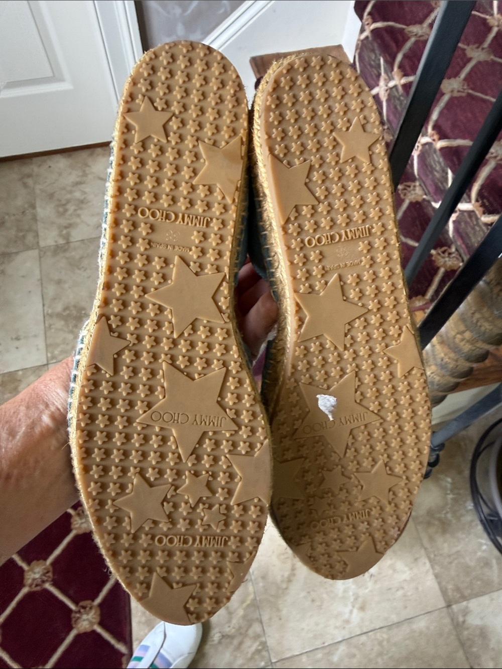 Jimmy Choo denim espadrille US 8 1/2 very good condition - Picture 6 of 10